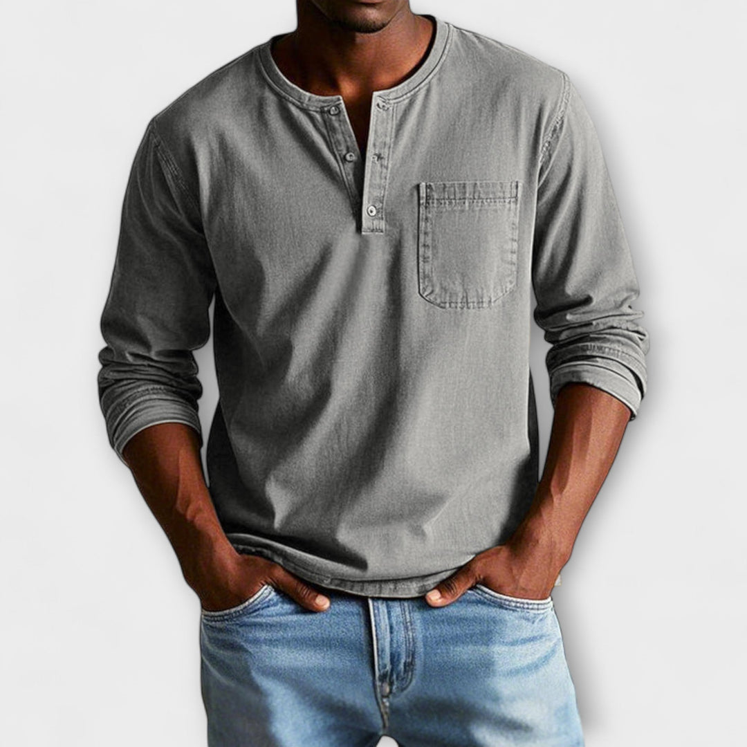 Tommy - Stylish Long Sleeve Mens Top