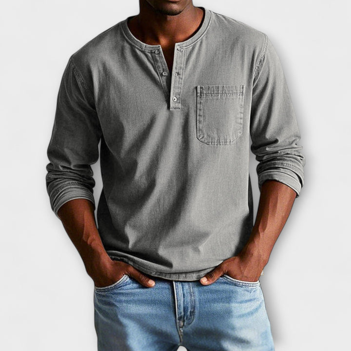 Tommy - Stylish Long Sleeve Mens Top