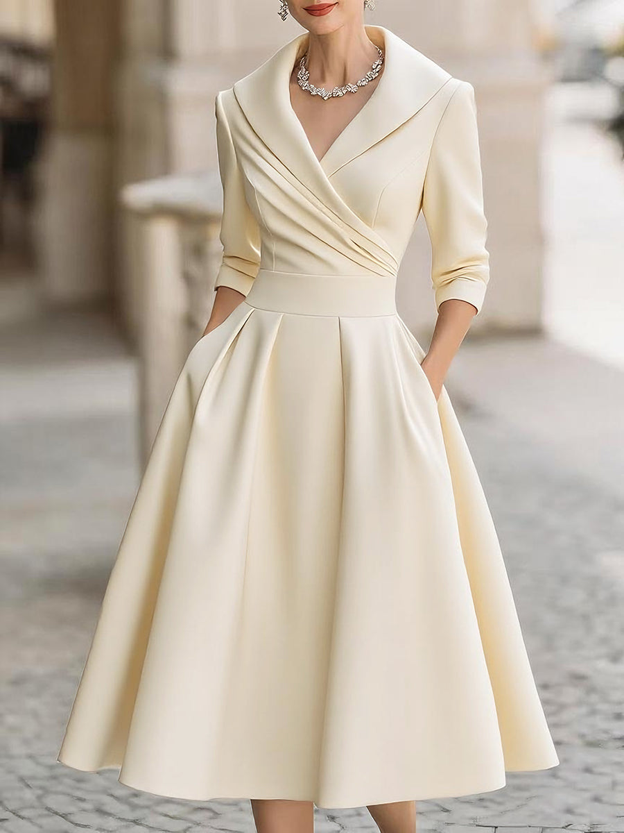 Cressie - Elegant Midi Dress