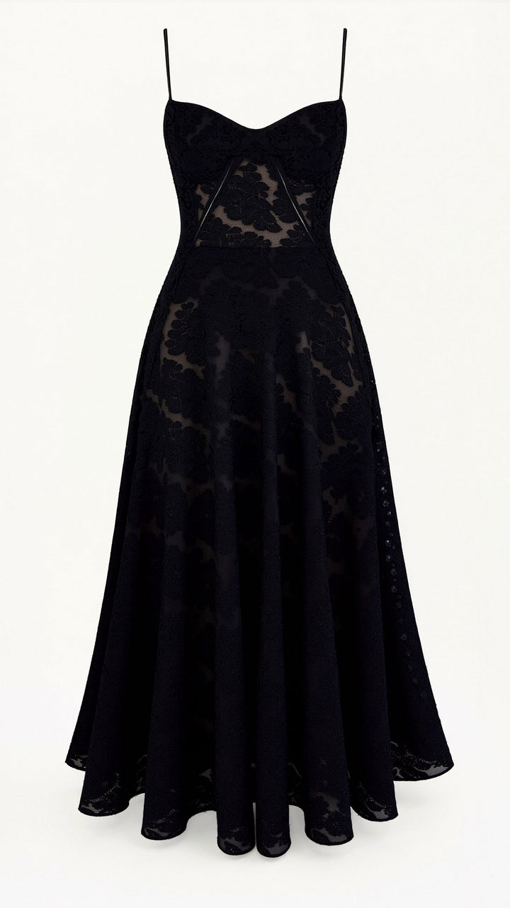 Laila - Elegant Warm Slip Maxi Wedding Guest Dress