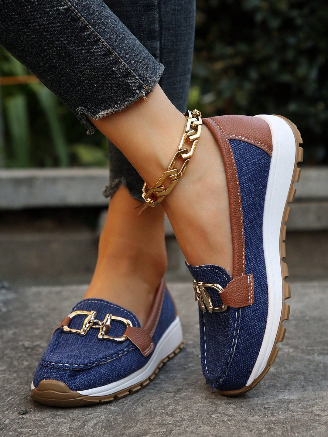 Chrissy - Flat Buckle Loafers
