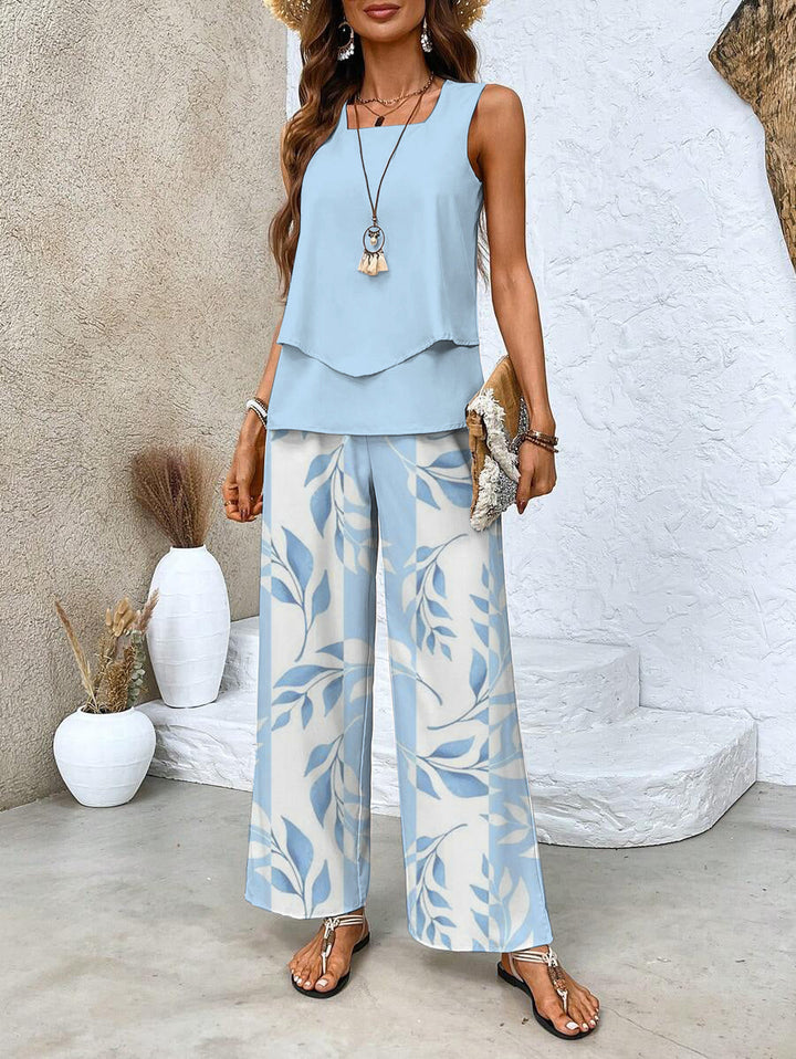 Xenia - Women's Two-Piece Set Matching Top and Pants