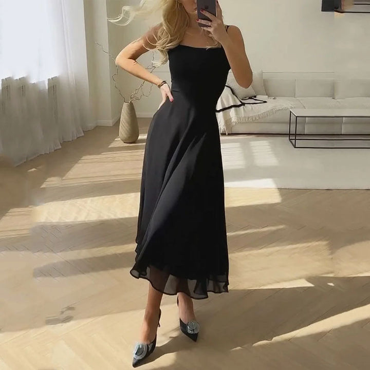 Reva - Elegant Wedding Guest Midi Dress