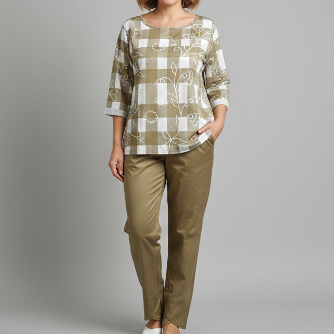 Hanna - Warm Flowy Top Two Piece Sets