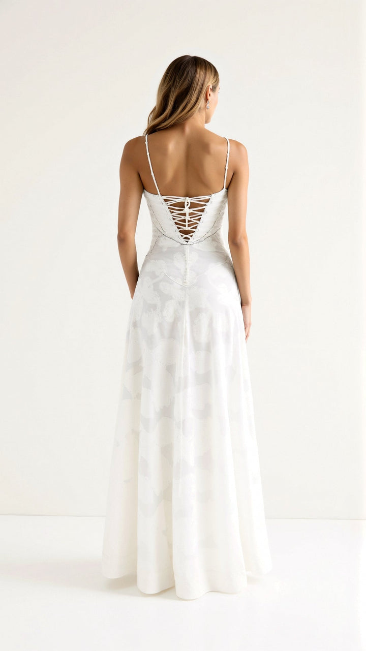 Laila - Elegant Warm Slip Maxi Wedding Guest Dress