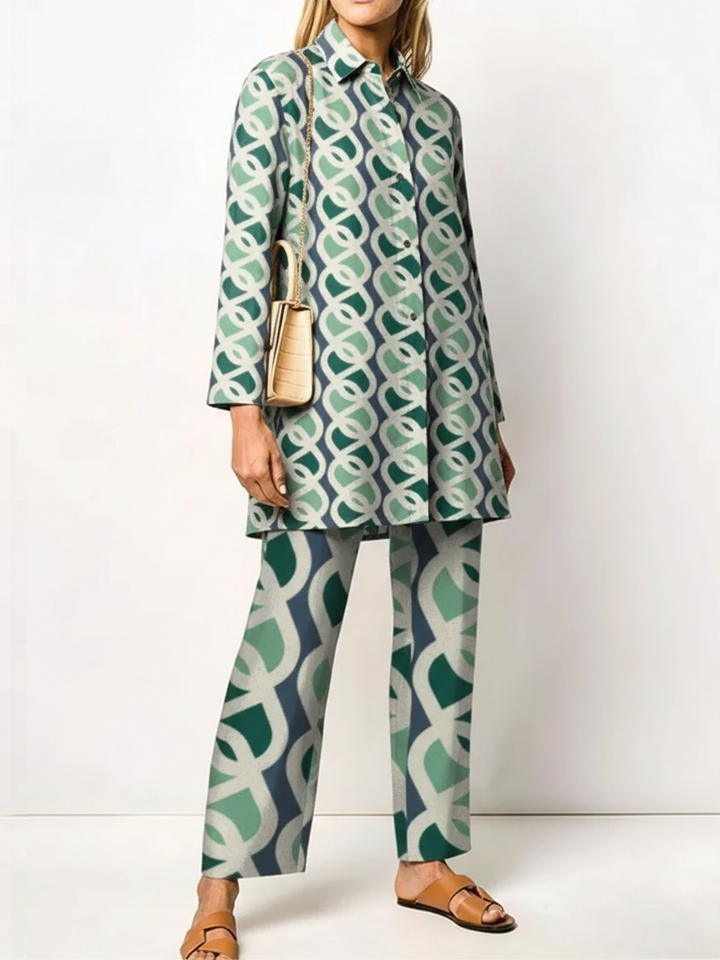 Farrah - Stylish Tunic Pants Two Piece Sets