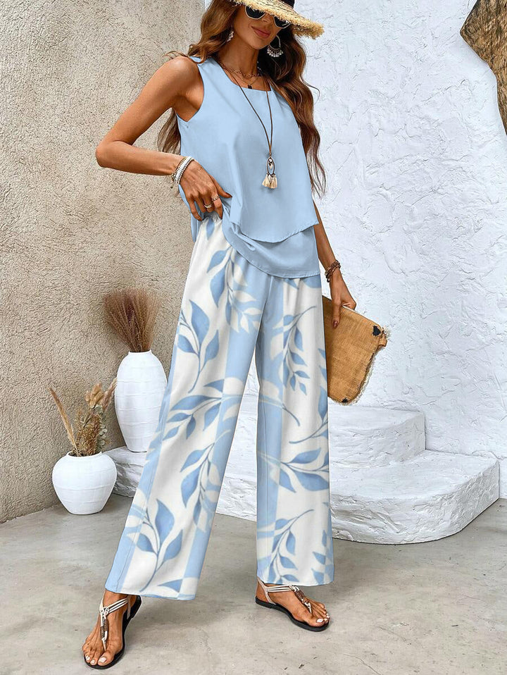 Xenia - Women's Two-Piece Set Matching Top and Pants