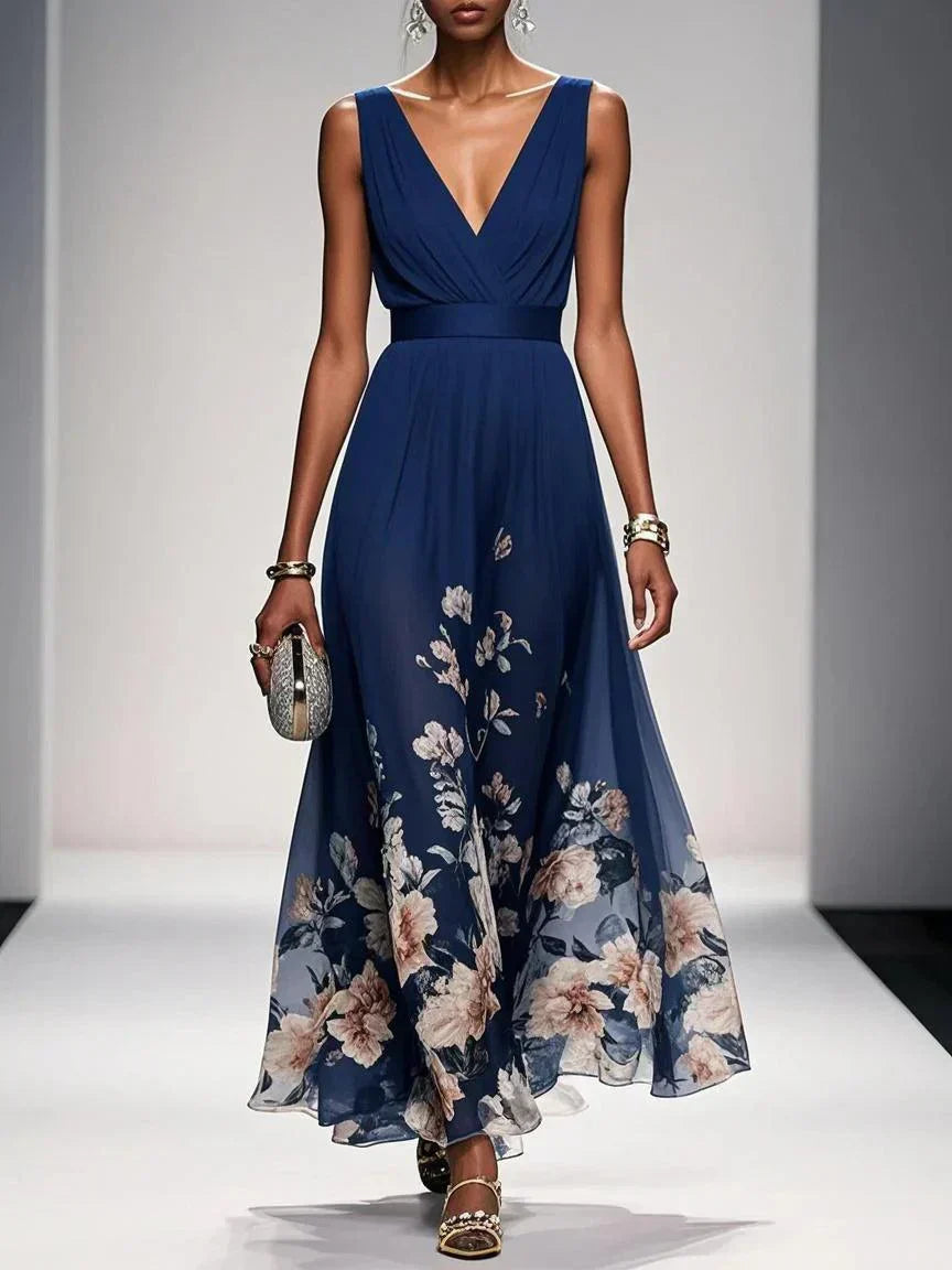 Alys - Floral Print Wedding Guest Dress