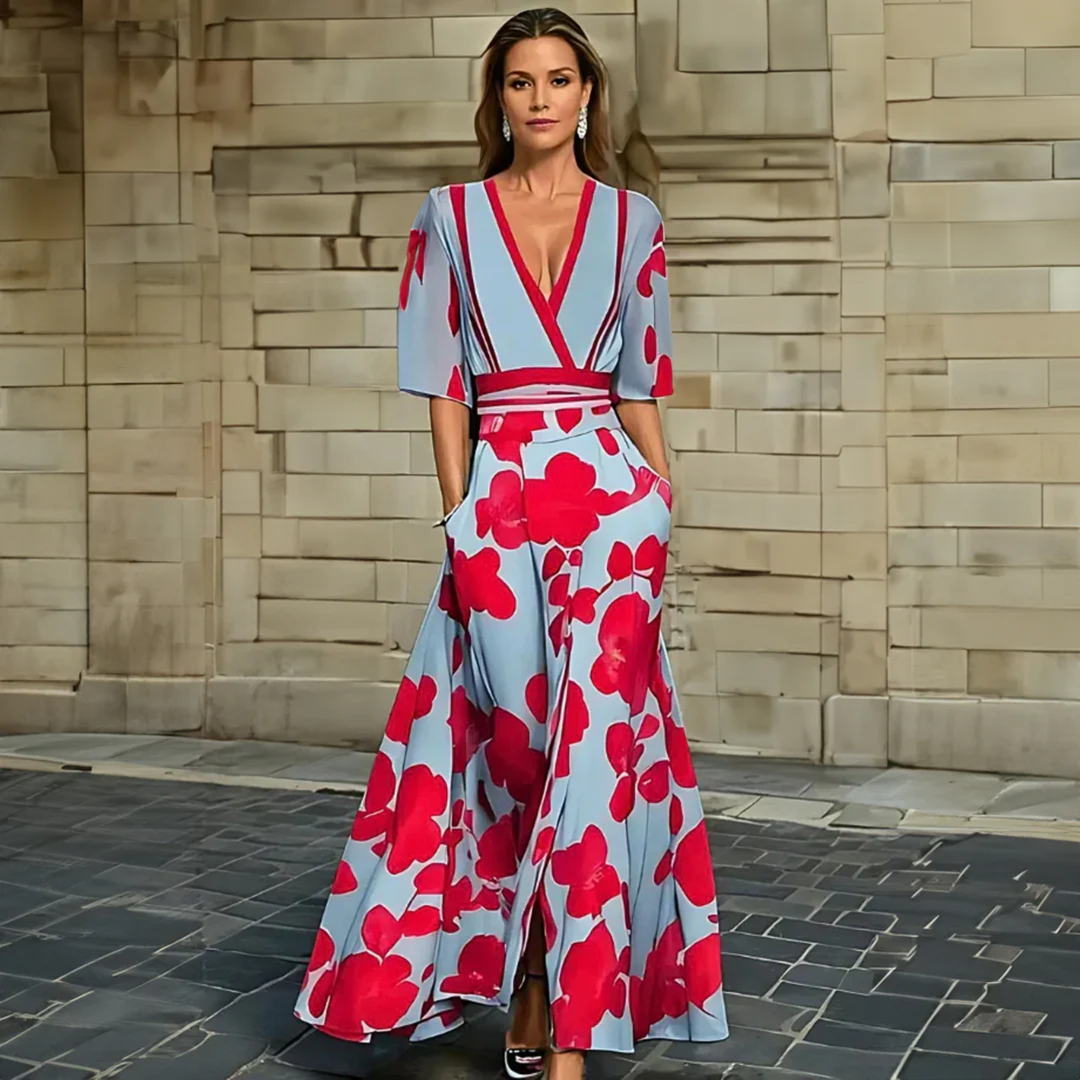 Scarlet - Romantic Maxi Floral Dress