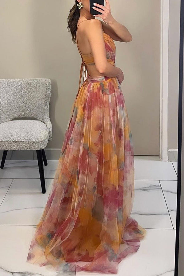 Jaycee - Stylish Warm Printed Maxi Floral Dress