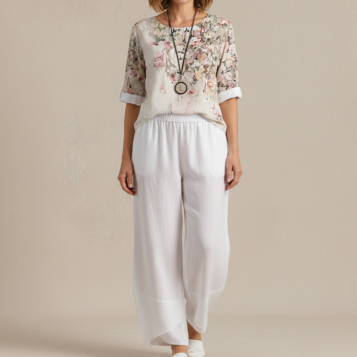 Hanna - Warm Flowy Top Two Piece Sets