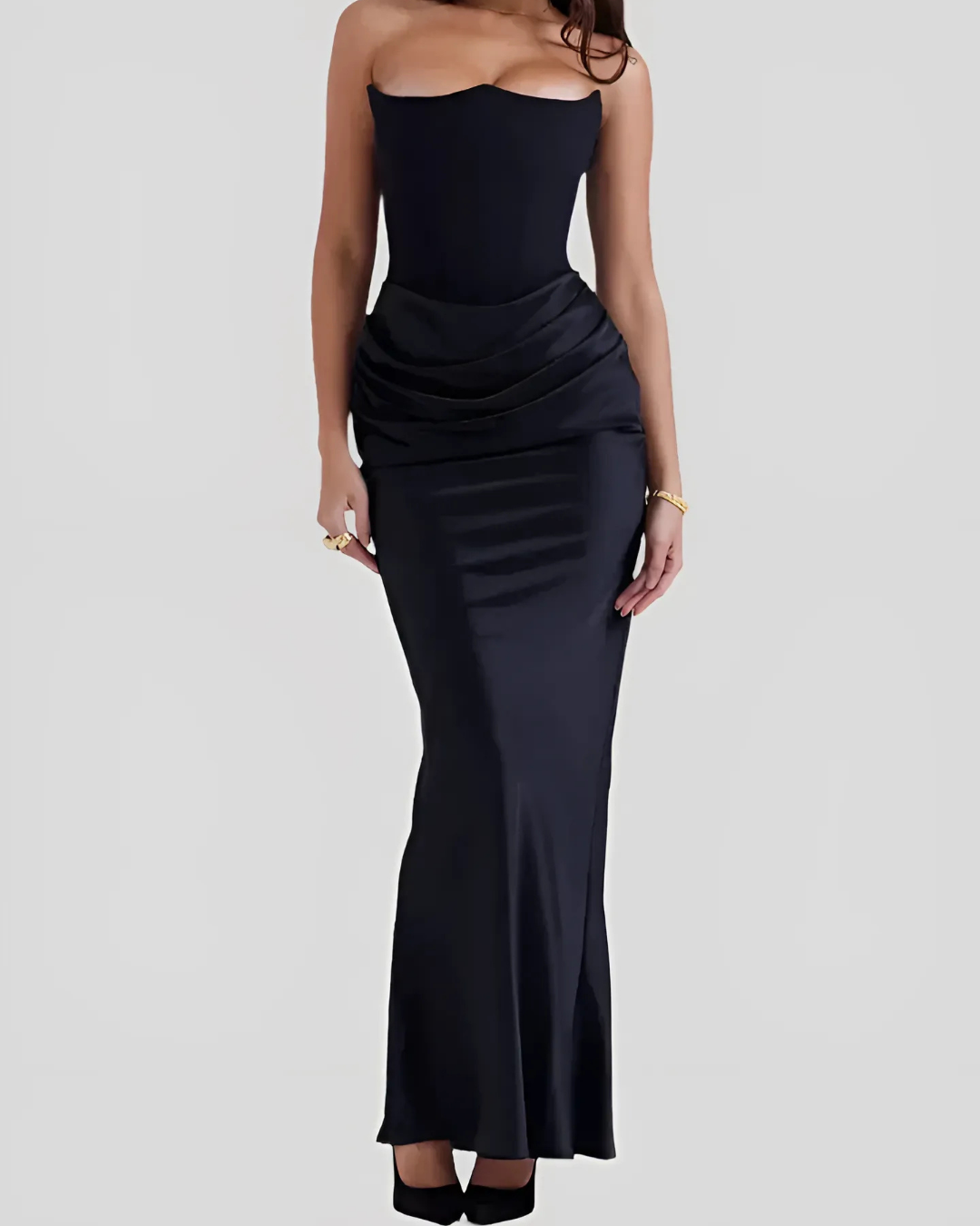 Thea - Elegant Wedding Guest Maxi Dress