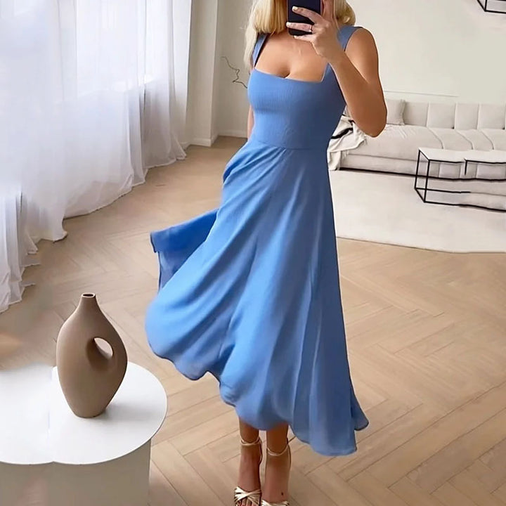 Reva - Elegant Wedding Guest Midi Dress