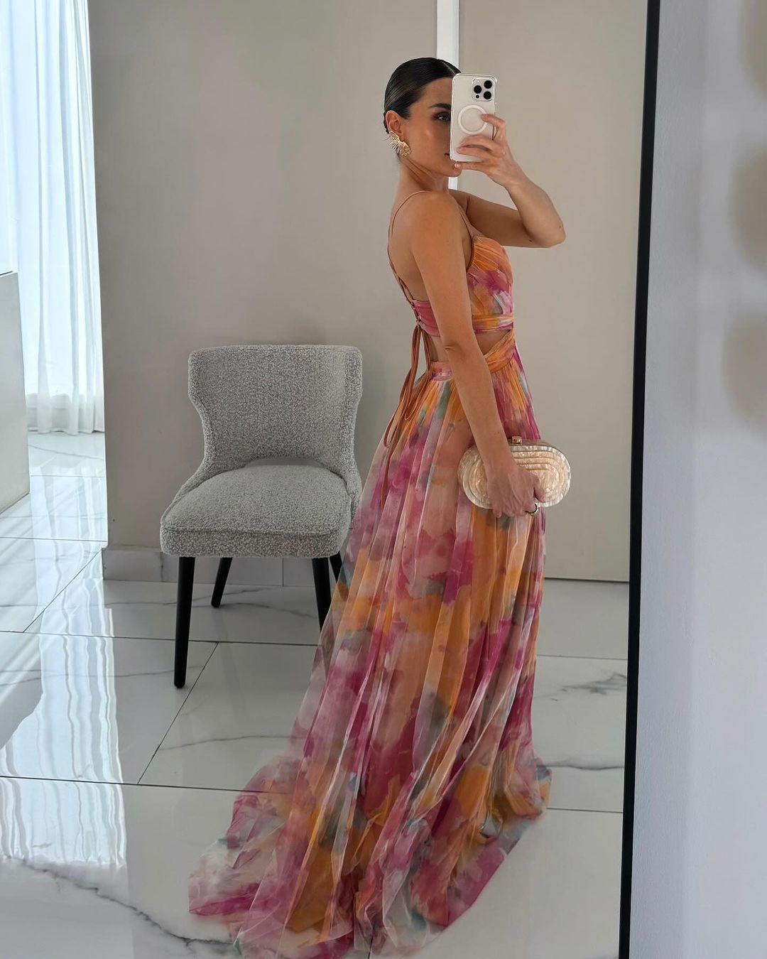 Jaycee - Stylish Warm Printed Maxi Floral Dress
