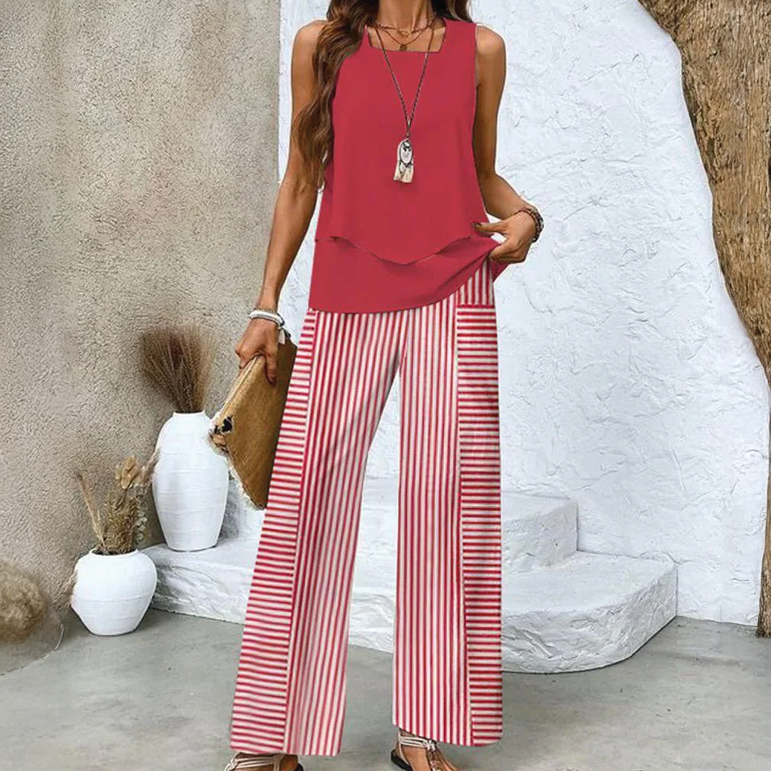 Giana - Stylish Layered Top Two Piece Sets