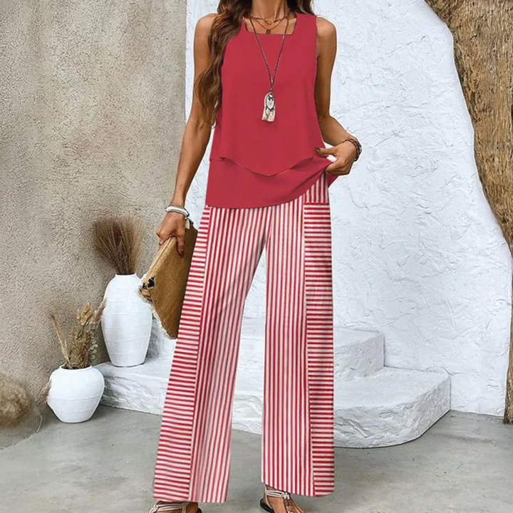 Giana - Stylish Layered Top Two Piece Sets