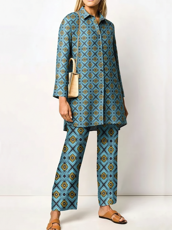 Farrah - Stylish Tunic Pants Two Piece Sets