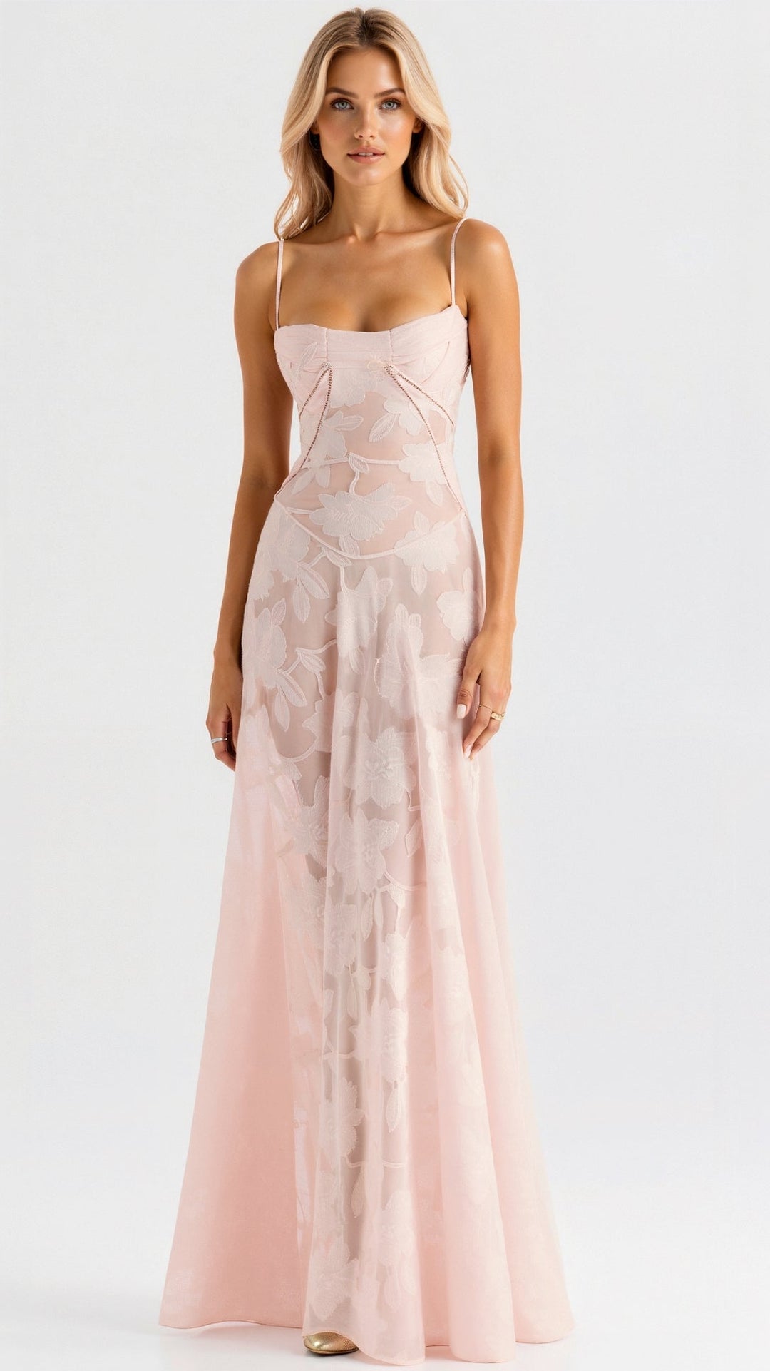 Laila - Elegant Warm Slip Maxi Wedding Guest Dress