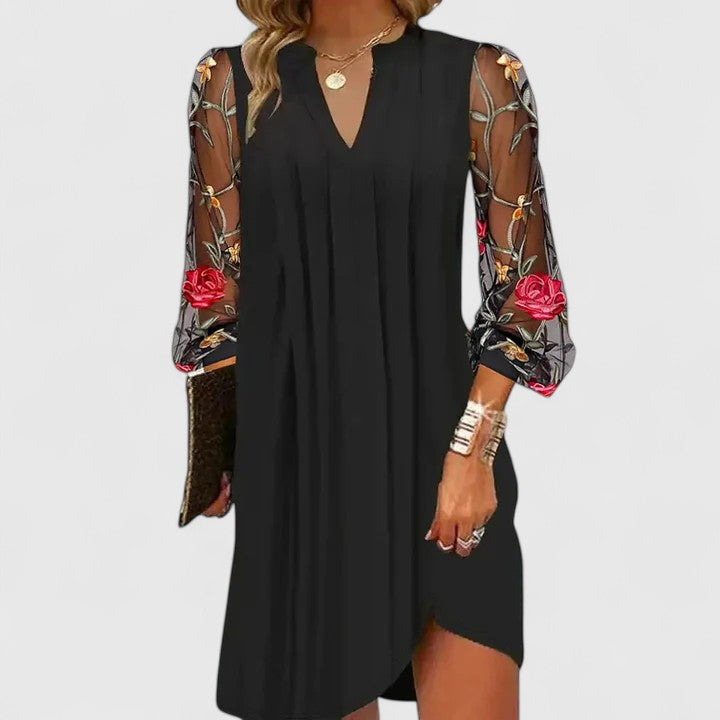 Esme - Sophisticated Mini Dress | Black