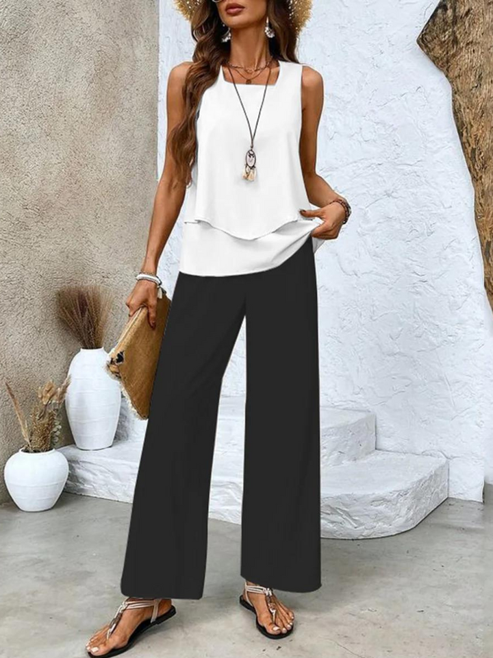Xenia - Women's Two-Piece Set Matching Top and Pants
