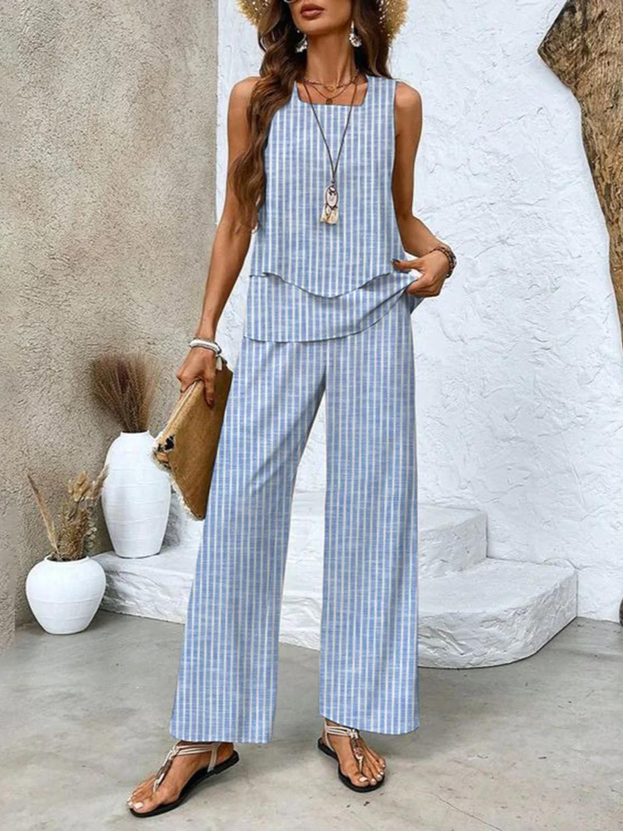 Xenia - Women's Two-Piece Set Matching Top and Pants