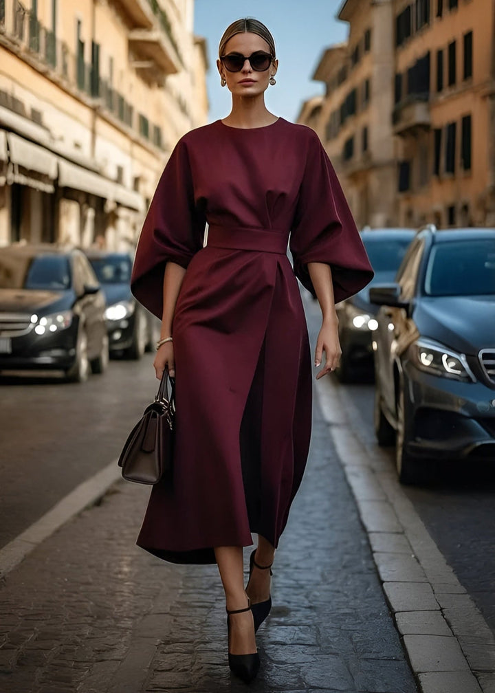 Danaya - Flowy Belted Maxi Dress
