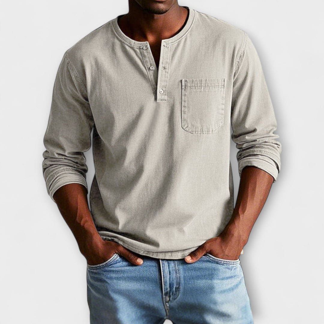 Tommy - Stylish Long Sleeve Mens Top