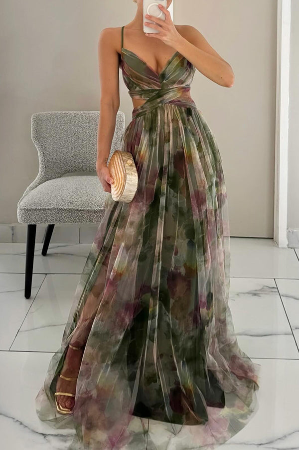 Jaycee - Stylish Warm Printed Maxi Floral Dress