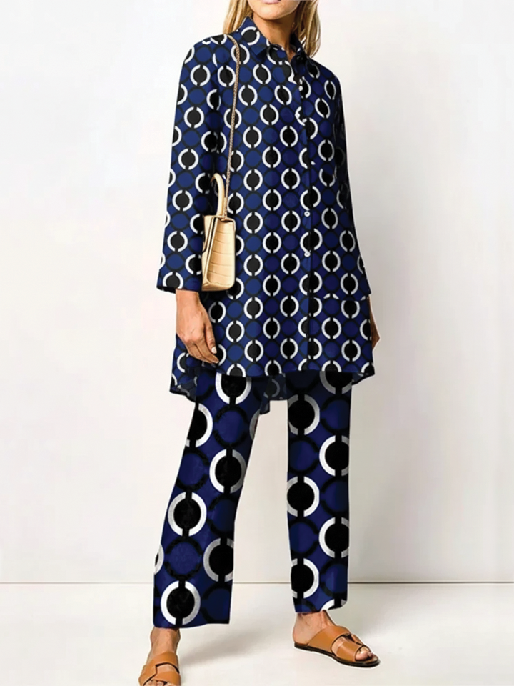 Farrah - Stylish Tunic Pants Two Piece Sets