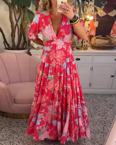 Tori - Romantic Maxi Floral Dress