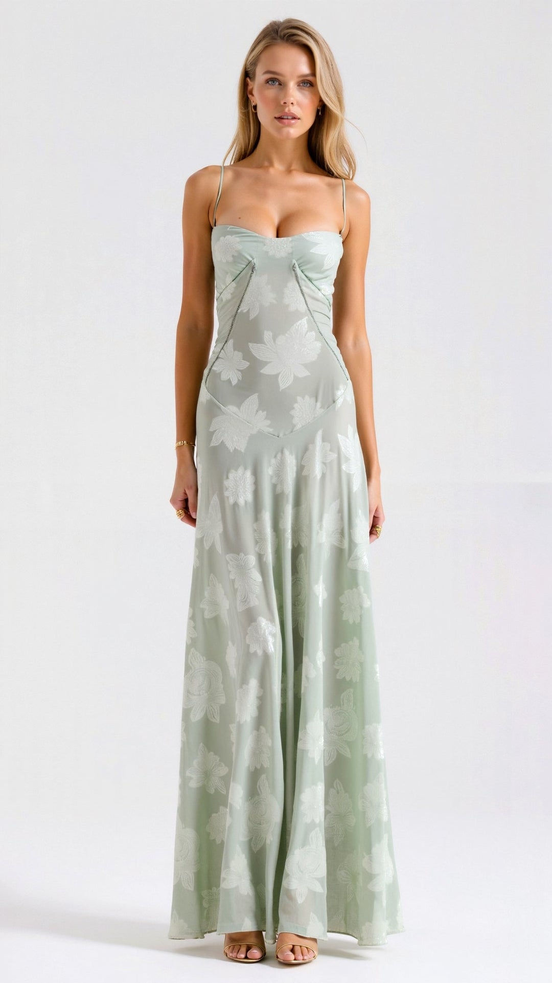 Laila - Elegant Warm Slip Maxi Wedding Guest Dress