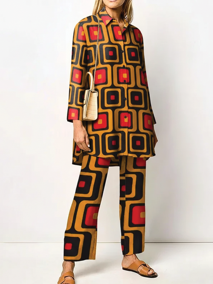 Farrah - Stylish Tunic Pants Two Piece Sets