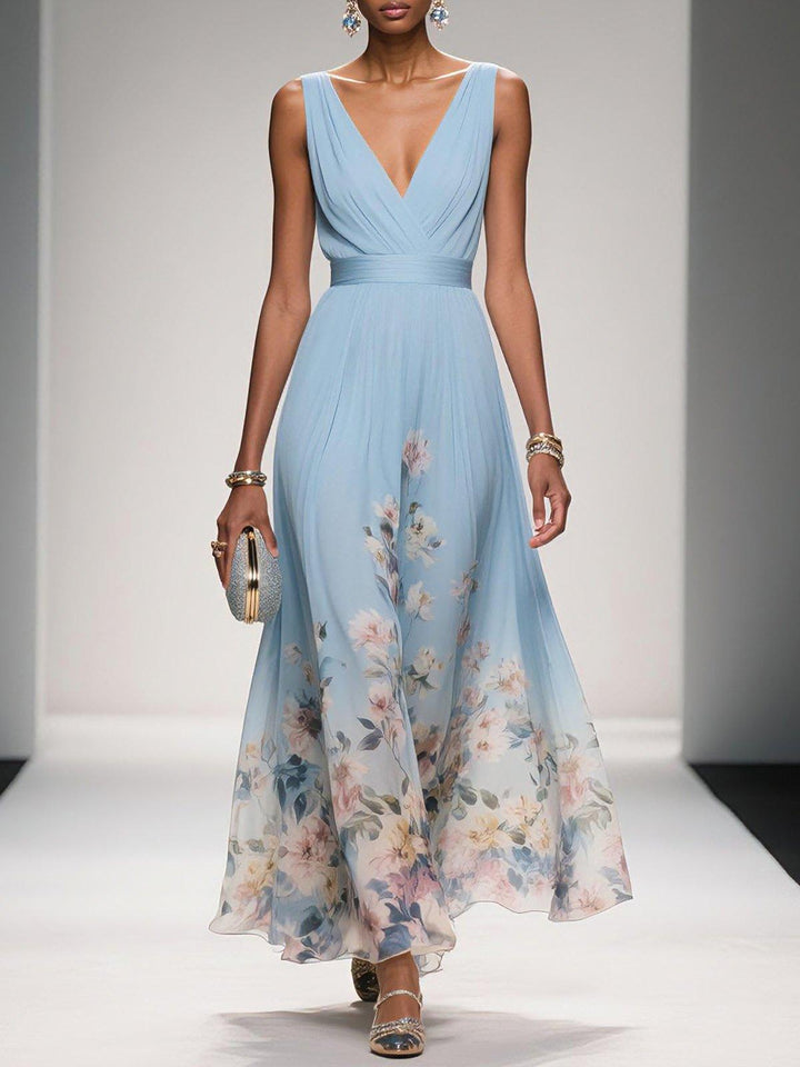 Alys - Floral Print Wedding Guest Dress