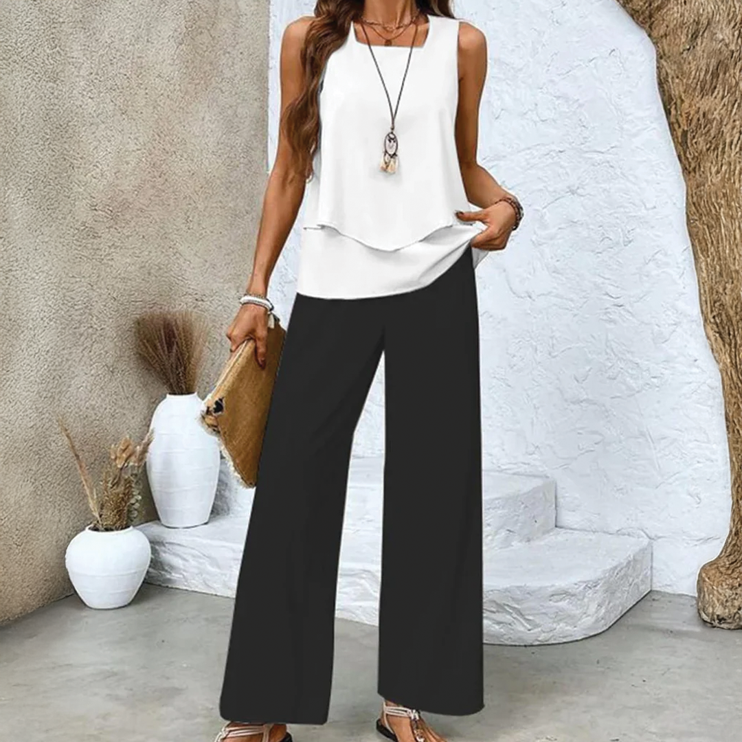 Giana - Stylish Layered Top Two Piece Sets