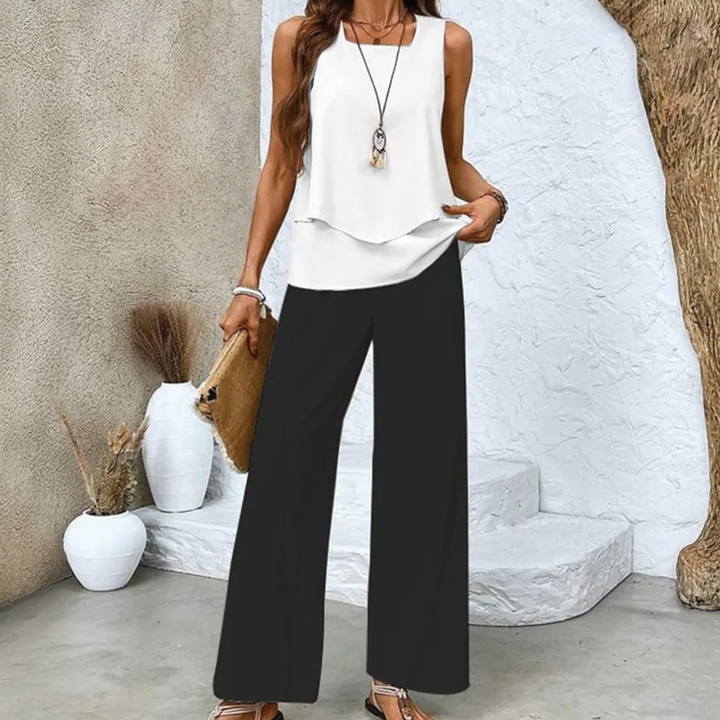 Giana - Stylish Layered Top Two Piece Sets