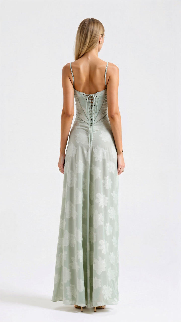 Laila - Elegant Warm Slip Maxi Wedding Guest Dress