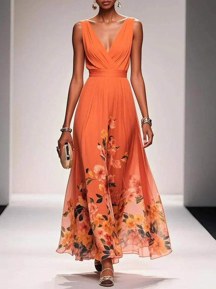 Alys - Floral Print Wedding Guest Dress