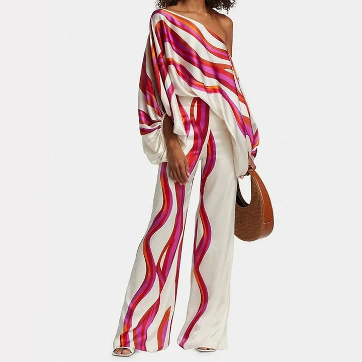 Hallie - Stylish Warm Off Shoulder Two Piece Sets