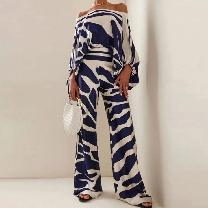 Hallie - Stylish Warm Off Shoulder Two Piece Sets