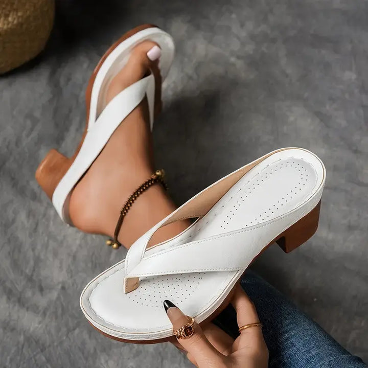 Verena - Womens Orthopedic Slip On Sandal Heels