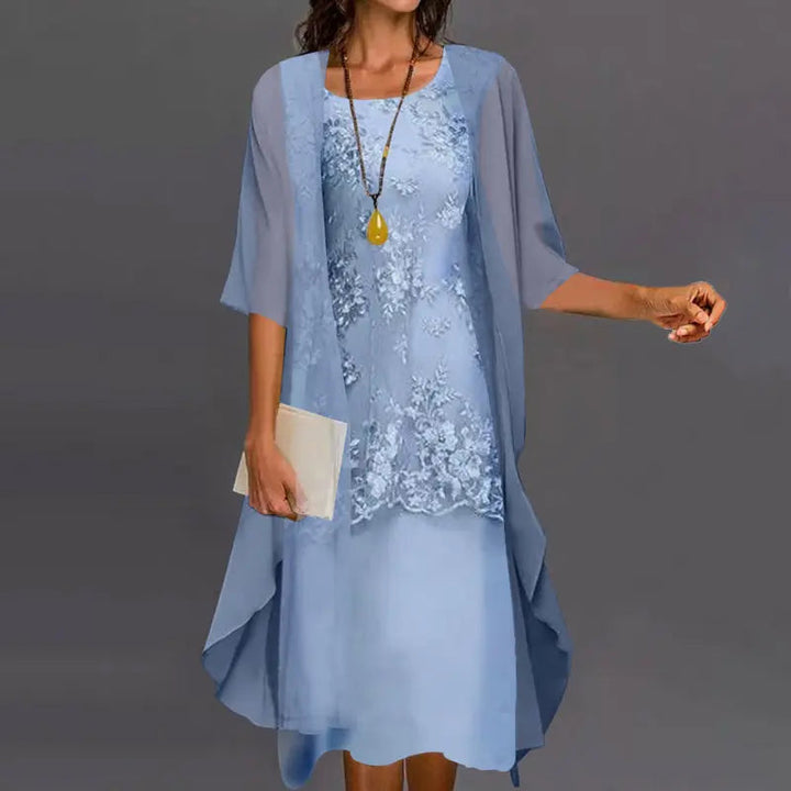 Buffy - Elegant Two Piece Chiffon Dress