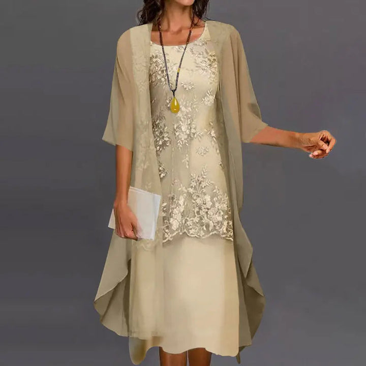 Buffy - Elegant Two Piece Chiffon Dress