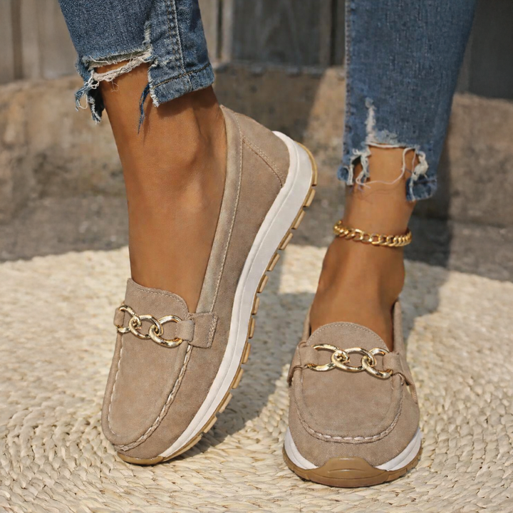 Chrissy - Flat Buckle Loafers