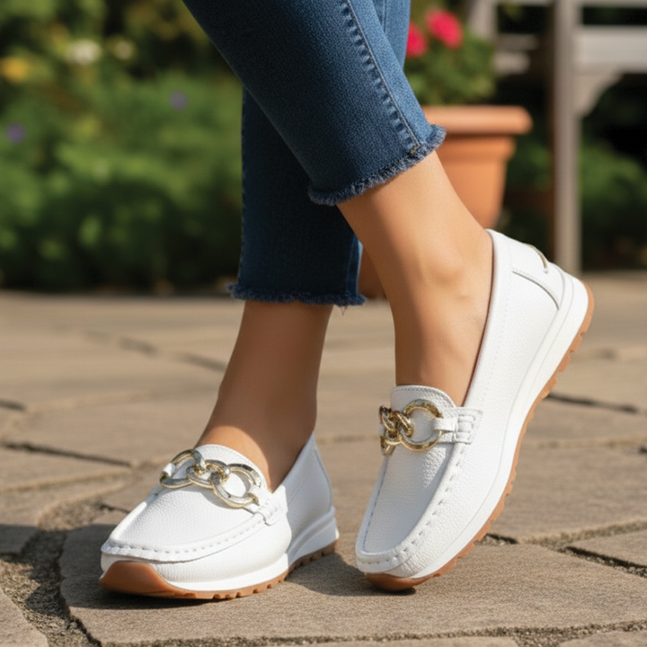 Chrissy - Flat Buckle Loafers