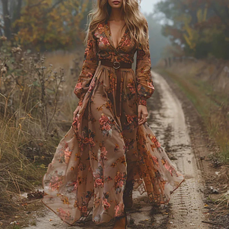 Paityn - Romantic Floral Maxi Dress