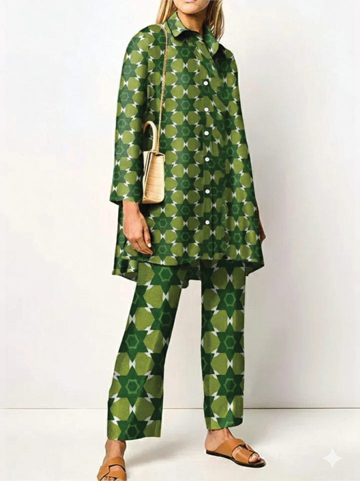 Farrah - Stylish Tunic Pants Two Piece Sets