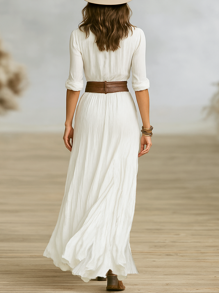 Amira | Sculpted Elegance Maxi Dress