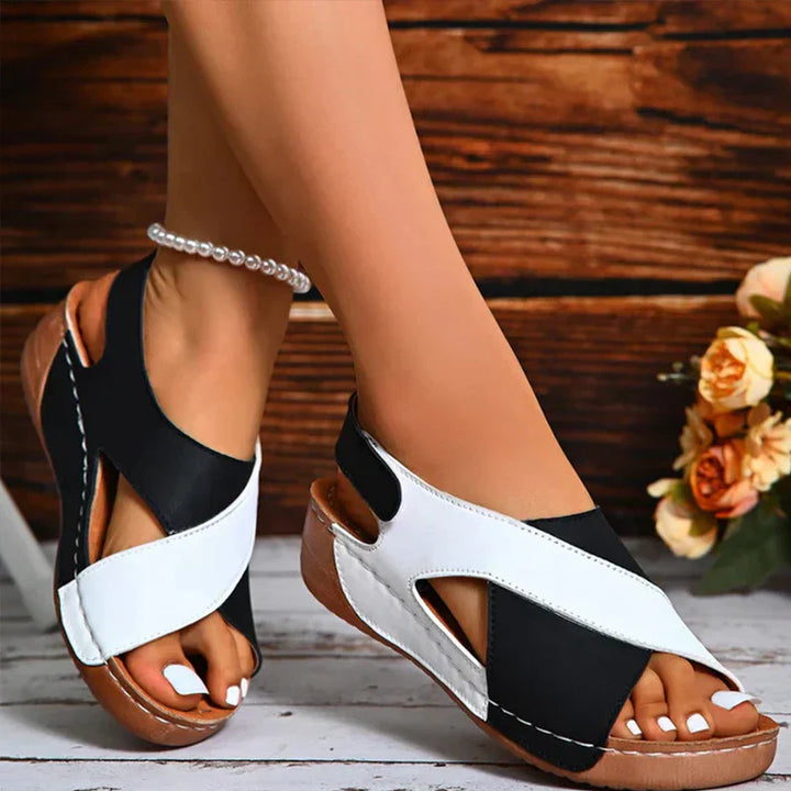 Valeska - Womens Orthopedic Cross Strap Sandals