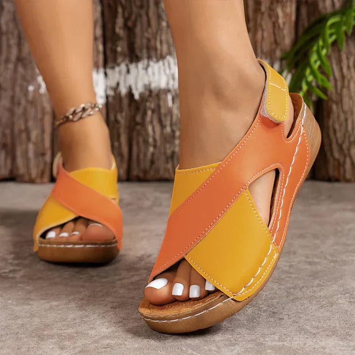 Valeska - Womens Orthopedic Cross Strap Sandals