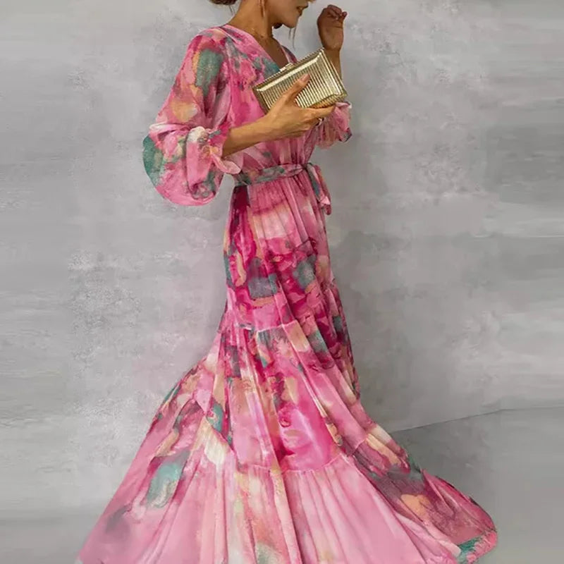 Sloane - Romantic Maxi Floral Dress